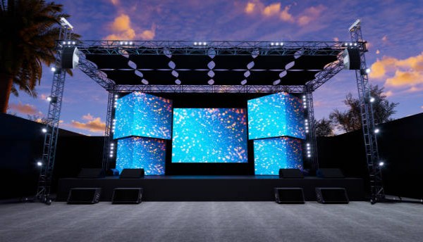 Truss lighting structure for event production