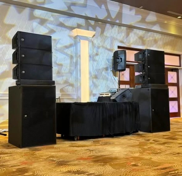 Professional DJ sound system setup by Event 1O1