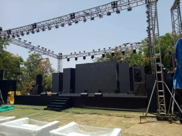 Stage setup for corporate event in Ahmedabad by Event 1O1