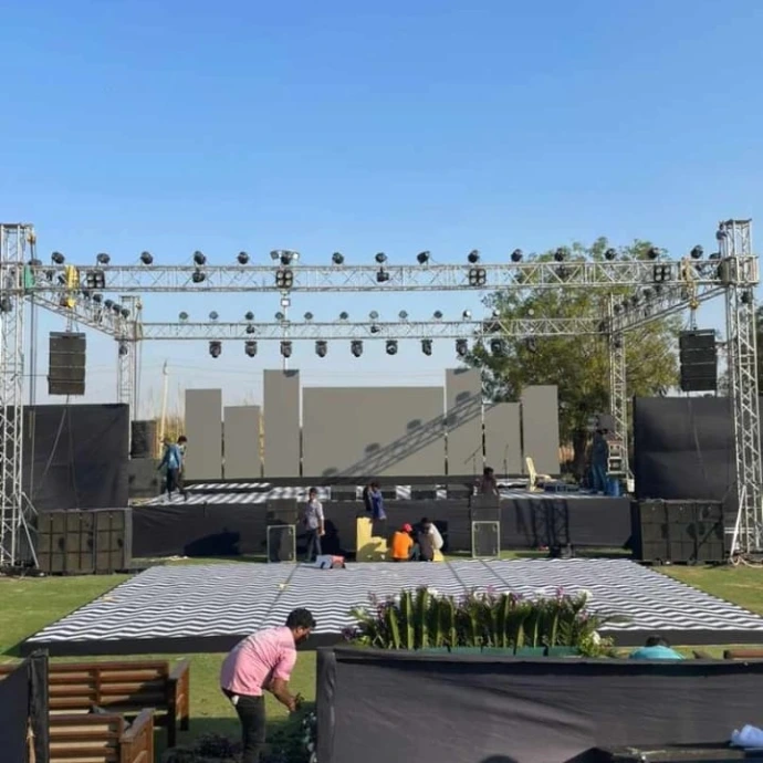 LED wall setup for corporate event in Ahmedabad by Event 1O1