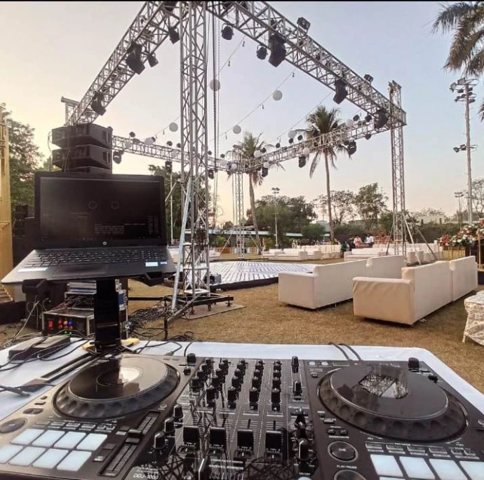 Stage setup for corporate event in Ahmedabad by Event 1O1