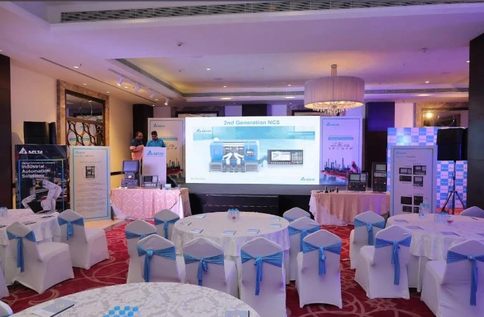 Corporate event setup and stage production in Ahmedabad by Event 1O1