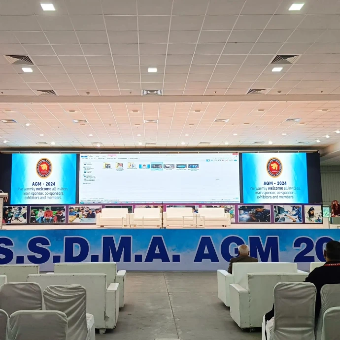 LED wall setup for corporate event in Ahmedabad by Event 1O1