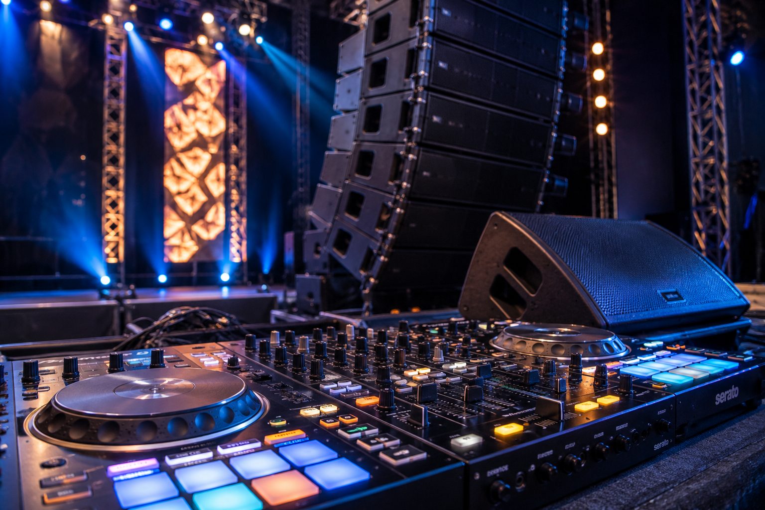 Professional DJ equipment setup for weddings in Ahmedabad